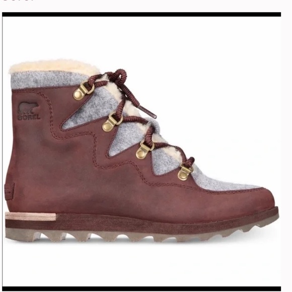 New Sorel Sneakchic Alpine Holiday Boots - Picture 12 of 13